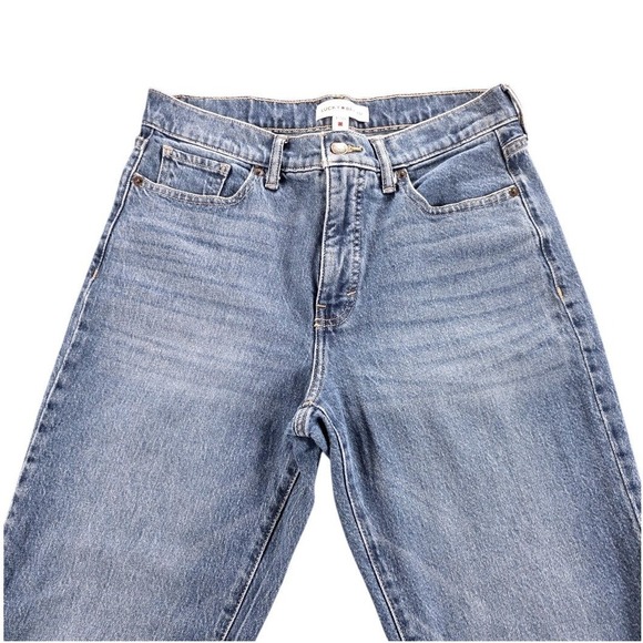 Lucky Brand High Rise Straight Leg Jeans Medium Wash Blue Size 8/29 80318 - Picture 3 of 12